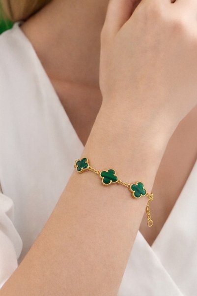 Stylish Fashion سوار من ستايلش فاشن أنيق باللون الأخضر