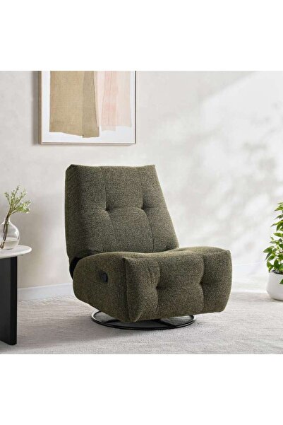 PAN HOME PANAN SINGLE SEATER RECLINER CHAIR (ROCKING WITH SWIEL) - GREEN