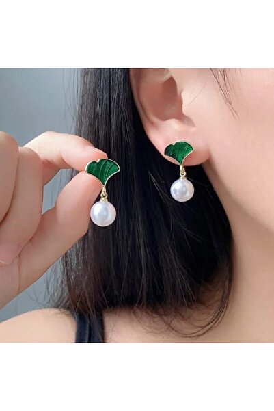 Lunarie Xuping Green Mini Flower Pearl Drop Dangle Earrings - Vintage Elegant...