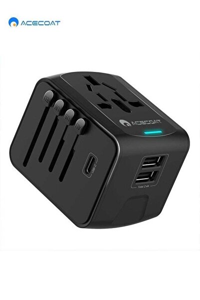 ACECOAT Universal Travel Adapter, International Travel Plug Adapter with 1 US...