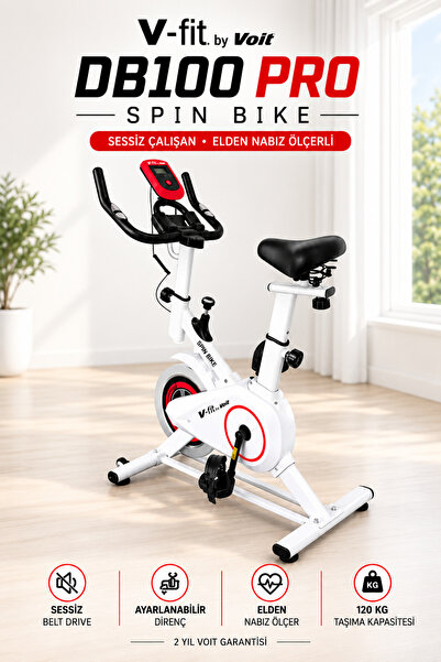 Voit Pro Spin Bike – Elden Nabız Ölçerli, Ayarlanabilir Dirençli ve Sessiz Ça...