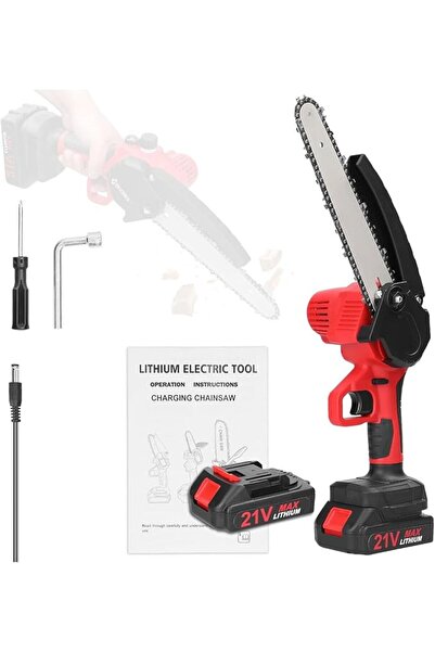 NovalLife 21V 8inch Portable Electric Pruning Saws Small Wood Splitting Chain...