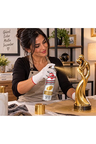 Börfh Altın Effect Metalik Sarı Sprey Boya Akrilik 400 Ml (6025053)