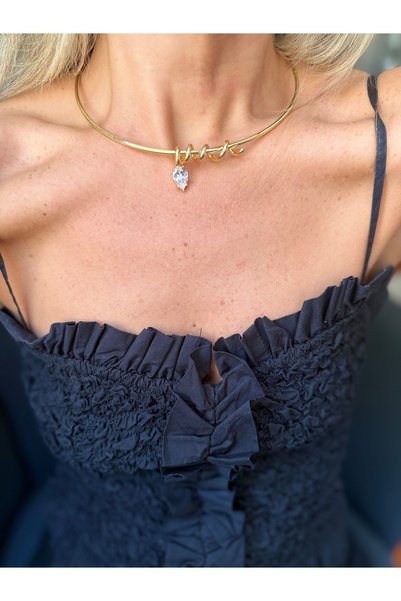 Rossetto Atelier Imported Special Series Liora Ring Choker Necklace