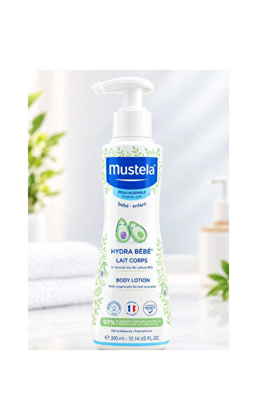 Mustela Hydra Bebe Organic Moisturizing Baby Body Lotion with Avocado 300 ml