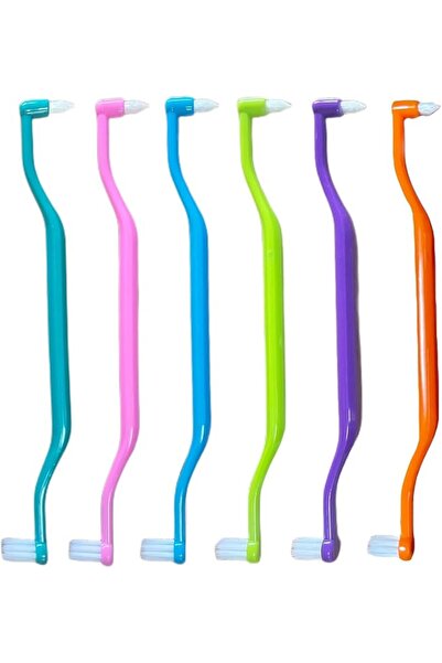 Tazweeq 6 Pieces 2-in-1 Toothbrush,Interdental and Wisdom Teeth Brush Heads,C...