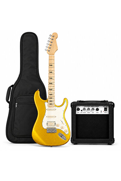 MegArya Electric Guitar Starter Kit, 6 String HSS Electric Guitar with TG-10 ...