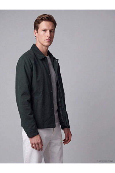 LC Waikiki Regular Fit Velvet Collar Men's Jacket