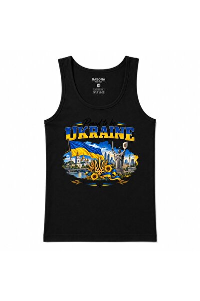 Rabona Fashion Proud Ukraine Heritage Trident & Kyiv Graphic Tank Top