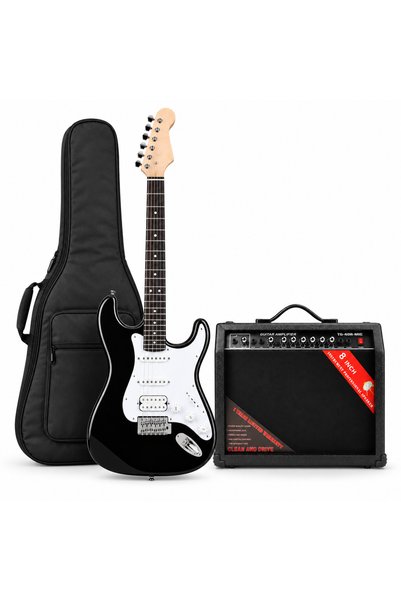 MegArya 6 String HSS Electric Guitar Starter Kit with TG-40R-MIC Practice Amp...