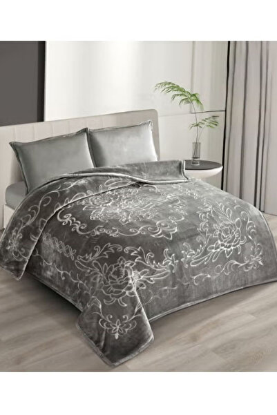 Generic Brand 6 kg double winter blanket, plain, engraved, super soft texture...