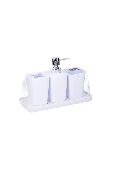 Bath & Shower Σετ αξεσουάρ μπάνιου 4 τεμαχίων με διανομέα σαπουνιού και 2 θήκ...