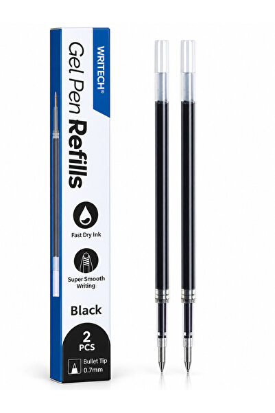 Writech Jel Kalem Yedek Ucu 2'li Siyah 0.7 mm – Gel Pen Refill Uç