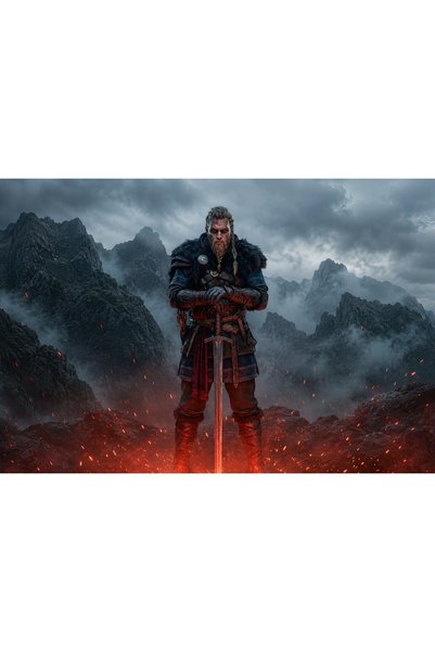 OEM Αφίσα Κράτος Θεός του Πολέμου Ragnarok 4k, 61x90 εκ., poster4302