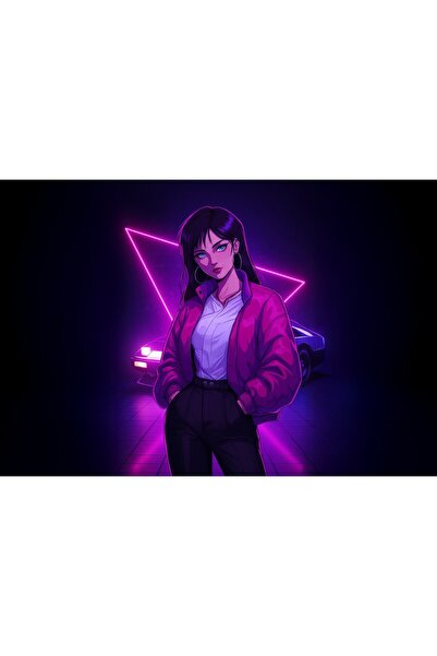 OEM Poster Anime Girl Stellar Glow Car, 61x90 cm, poster4160