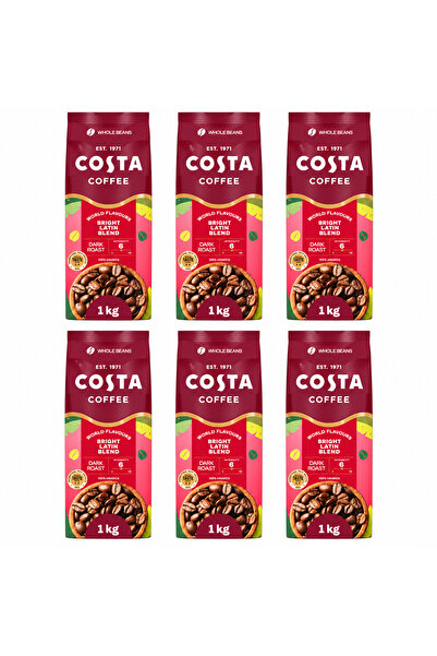 Costa Set 6 x Cafea boabe Bright 1 kg