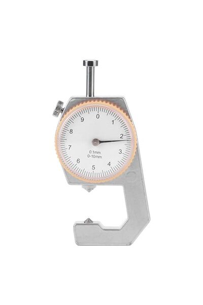 Topincn Thickness Gauge, 0-10mm Dial Caliper with 3 Tip Options