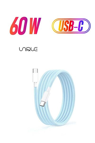 Unique 2 Meters Charging Cable, 60W Long Braided Type C Charger Cable for Fas...