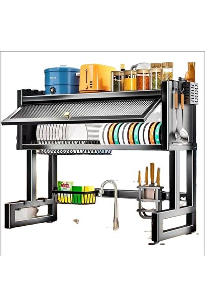 Nexa Heavy Duty Over the Sink Dish Drying Rack with Dust-Proof Cabinet Door, ...
