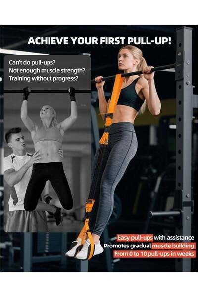 meayul Pull Up Assistance Bands, Heavy Duty Resistance Band for Pull Up Bar, Adjustable Weight/Size