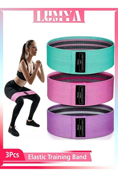 Lumya 3 Set Resistance Bands, Yoga Starter Kit for Women and Men, Elastic Wor...