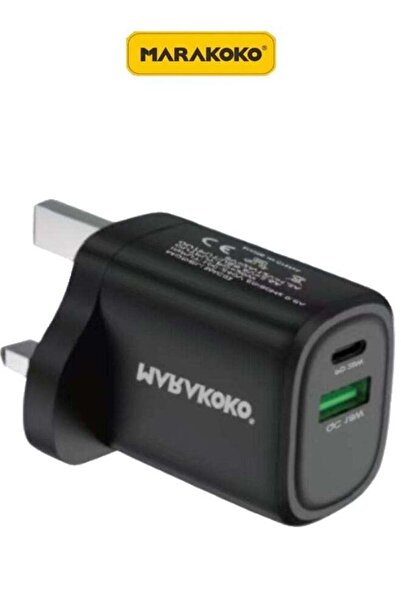 MARAKOKO 38W charger head. Dual-port charger (Type-C charger & USB plug). Fas...