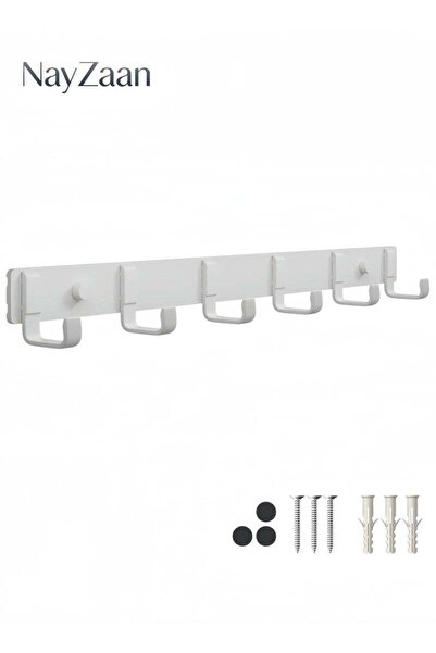 NayZaan Coat Rack Wall Mounted,6 Coat Hooks for Hanging Coats,Metal Double Ho...