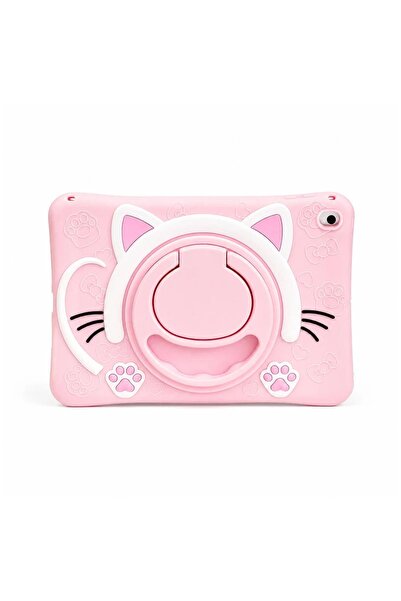 Zebana Samsung Galaxy Tab A9 8.7inç KittyShield Pro Silikon Tablet Kılıfı Siy...