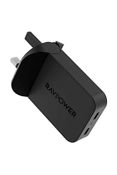 RavPower PD Pioneer 65W 2-Port Wall Charger, GaN 5.0, Foldable Compact Design...