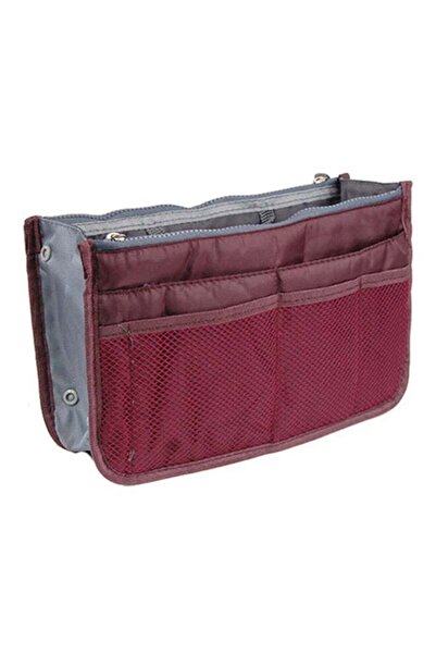 BeeCool 13 Pocket Hand Bag Organizer Wine Red