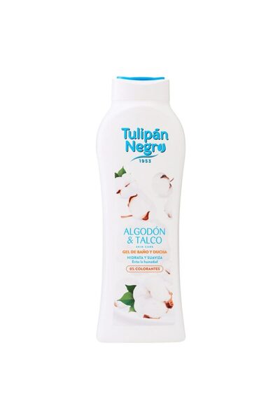 Tulipan Negro Gel de duș, Tulipan Negro, 650 ml Bumbac și Talc