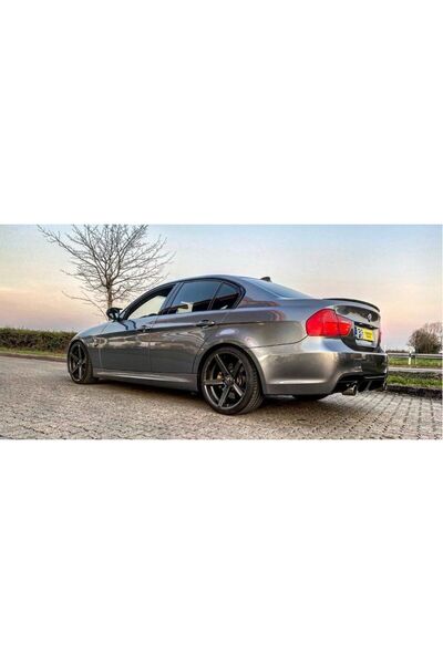Aftermarket Αεροτομή Πορτμπαγκάζ BMW Σειρά 3 E90 Στυλ MP Γυαλιστερό Μαύρο Σχέδιο