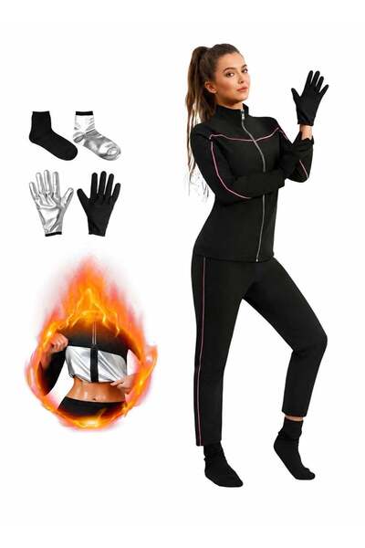 Pearlora Home Pearlora Women’s Sauna Suit Set for Weight Loss, Premium High-Q...