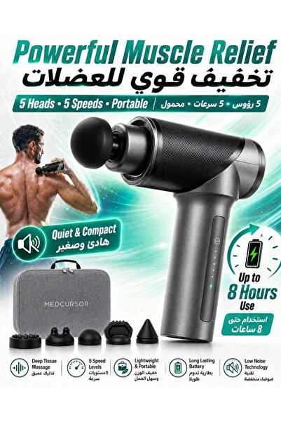 Medcursor Massage Gun Deep Tissue Percussion Muscle Mini Massager for Pain Re...