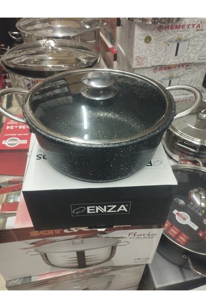 Enza 24 cm Cast Iron Deep Pot