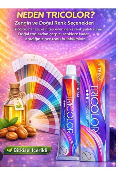 TRICOLOR 6.46 Kalıcı Profesyonel Saç Boyası 60 ML