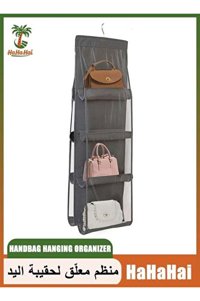 HaHaHai Handbag Hanging Organizer with 8 Pockets, Foldable Oxford Cloth Hangi...