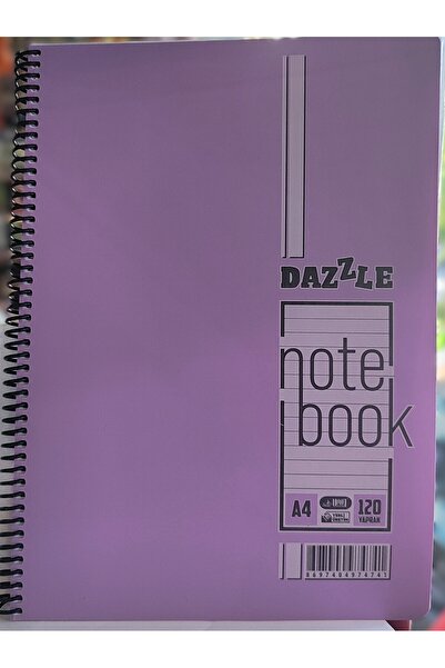 ada çanta kırtasiye Dazzle A4 120 Sheets Spiral Ruled Notebook Ard990001