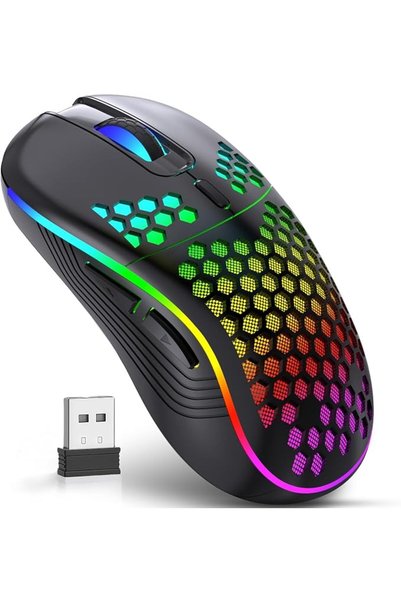 GENERAL Wireless Mouse, Wireless Gaming Mouse, ماوس لاسلكي, Rechargeable Ergo...