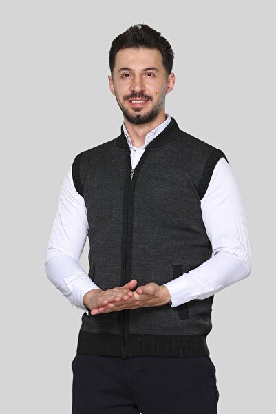 KZC TEKSTİL Men's Middle Age and Above Knitwear Knitted Acrylic Winter Thick ...