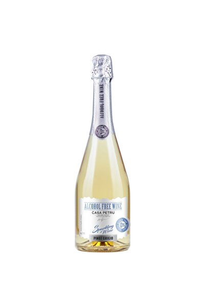 OEM Vin alb spumant semisec fără alcool Pinot Grigio, Casa Petru, 0,75 l