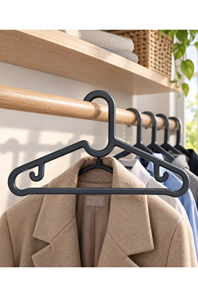 QesQin 10 Slim Plastic Clothes Hangers