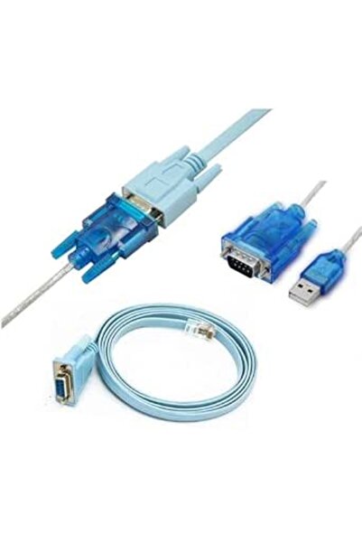 Generic Cable Serial Cable Rj45 to DB9 & RS232 to USB (2 In 1) Fit for Cisco ...
