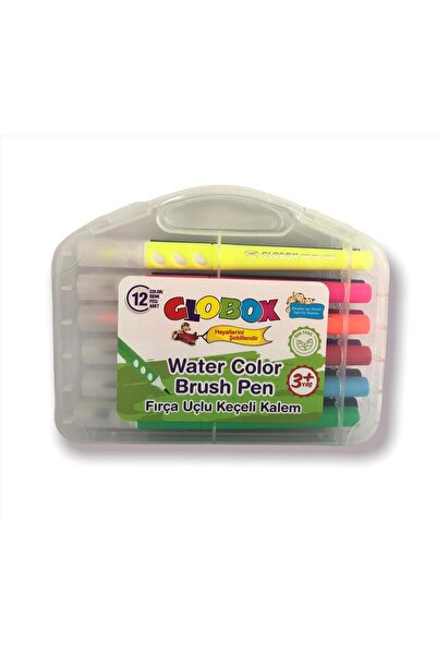 Globox 12 Color Brush Tip Felt Tip Pen Set Ard0242