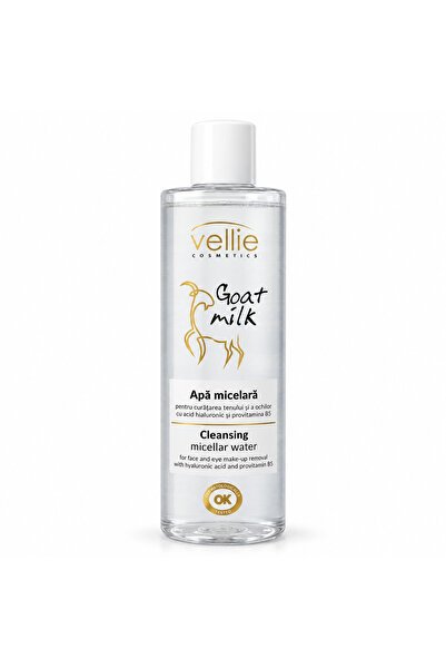 Vellie Cosmetics Vellie Μικυλλιακό Νερό με Γάλα Κατσίκας, Υαλουρονικό Οξύ και...