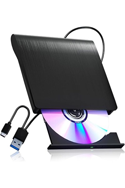 Tazweeq External CD/DVD Drive for Laptop PC CD DVD Player USB 3.0 Portable Op...