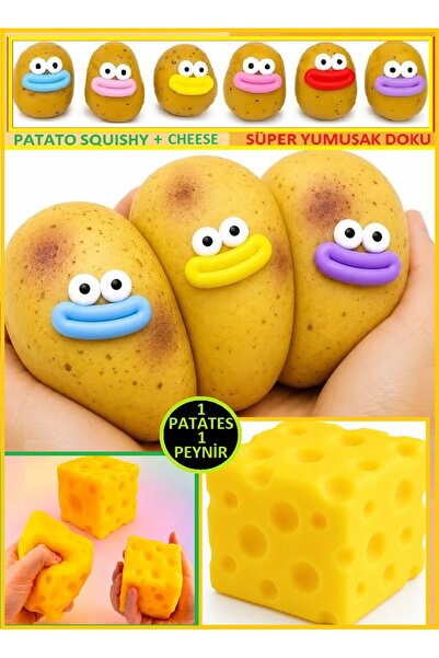 OYUNCAKSAHİLİ Patates Sukuşi ve Cheese Peynir 2 Ürün SMUSHERS Yavaş Yükselir ...
