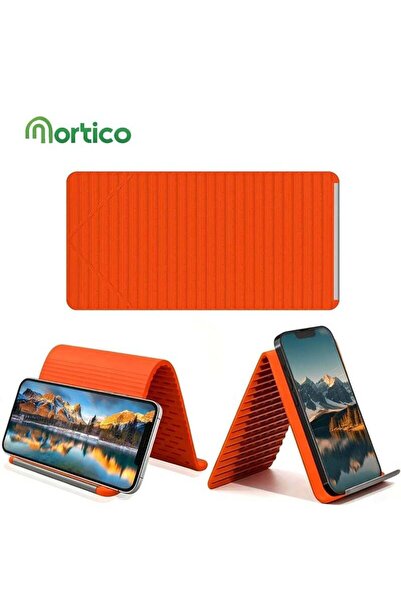 MORTICO Foldable Silicone Aluminum Holder, Flexible Silicone Phone Stand with...