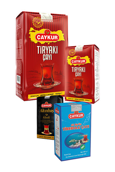 Çaykur Tiryaki 500gr ve 1kg, Altınbaş 200gr, 42 No Tirebolu 500gr Dökme Çay P...