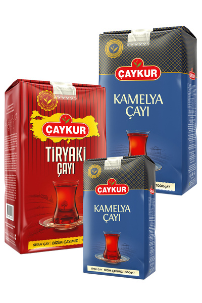 Çaykur تيرياكي 1 كجم، كاميليا 500 جرام و1 كجم من الشاي بالجملة